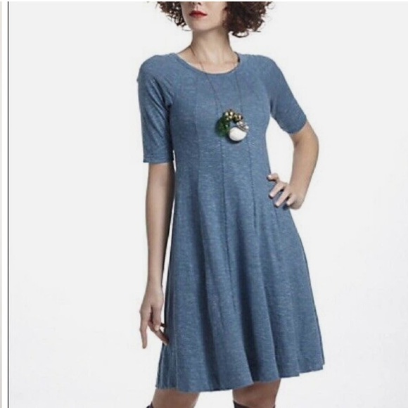 Ganni Cotton Slub A-Line Swing Dress - Picture 3 of 13